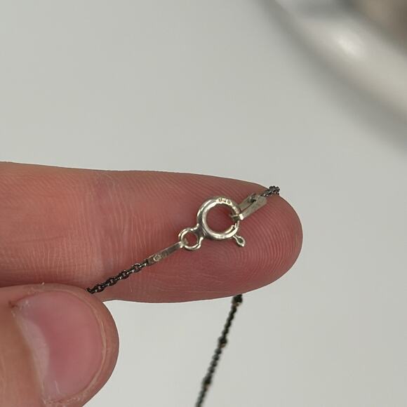 Whimsygoth Handmade Sterling silver quartz crystal necklace - Picture 5 of 6